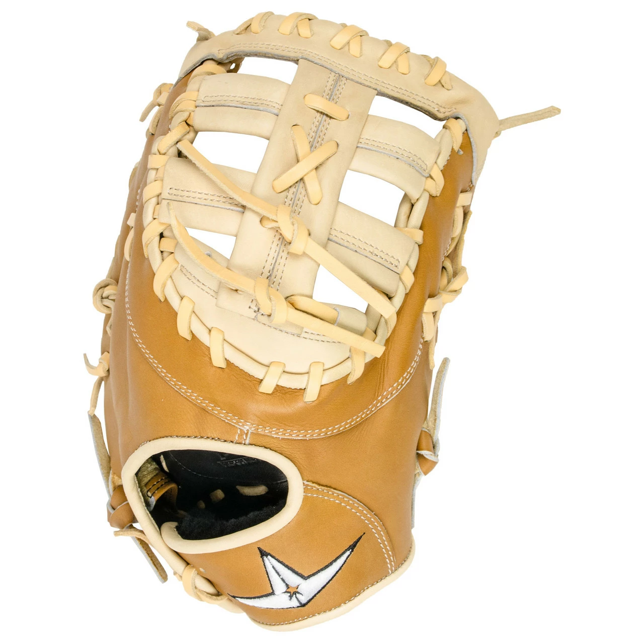 All-Star Pro-Elite 13 Inch FGAS-FB Baseball First Base Mitt - Saddle/Cream - Image 3