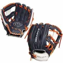 Easton Future Elite 11 Inch FE11 Youth Baseball Glove - Navy/Orange