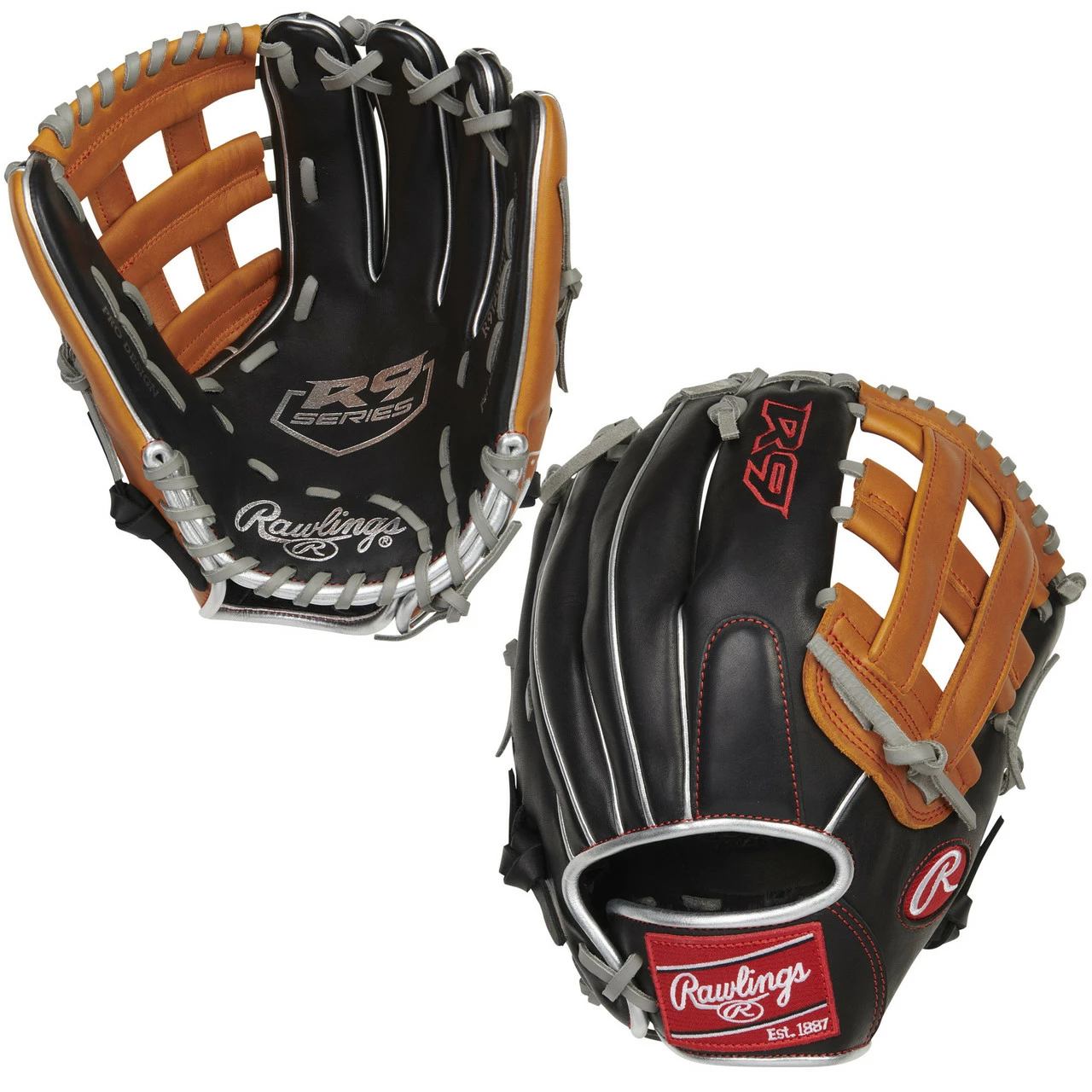 Rawlings R9 Contour Fit 12 Inch R9120U-6BT Baseball Glove